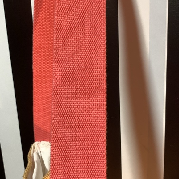 Floral Appliqué Burlap Bag Purse w/Canvas Strap Adjustable Crossbody Unique 3D - Picture 7 of 11